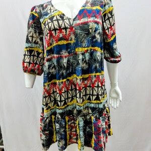 Multicolor Mini Dress